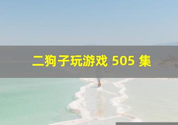 二狗子玩游戏 505 集